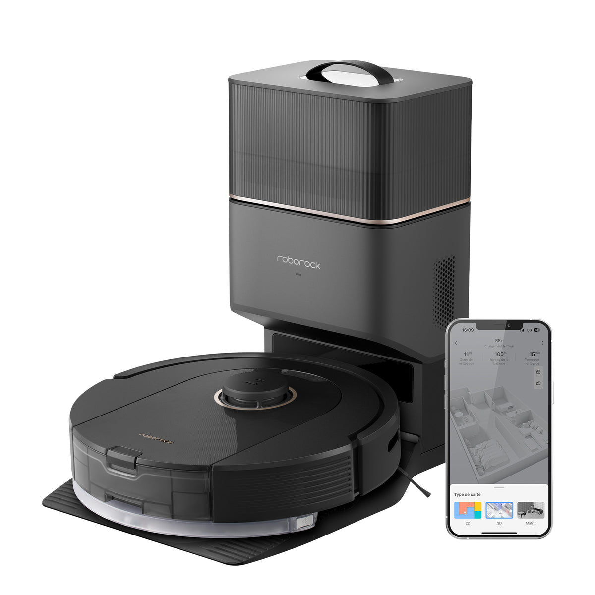 Aspirateurlaveur robot Roborock Q5 Pro+ avec station de vidage automa