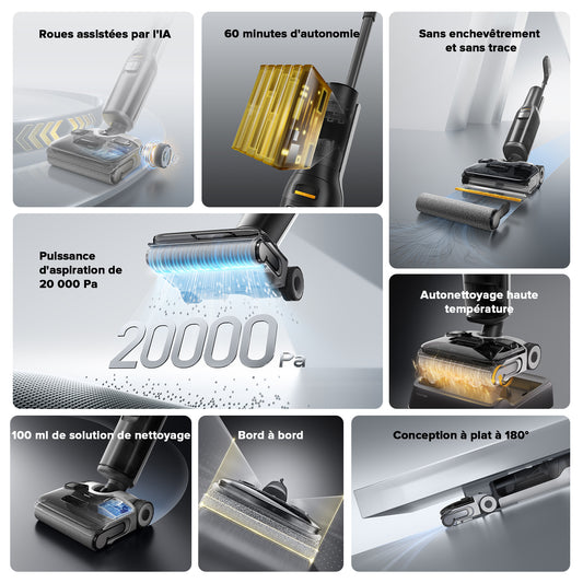 Roborock F25 XT & F25 ALT aspirateur laveur sans fil sec et humide