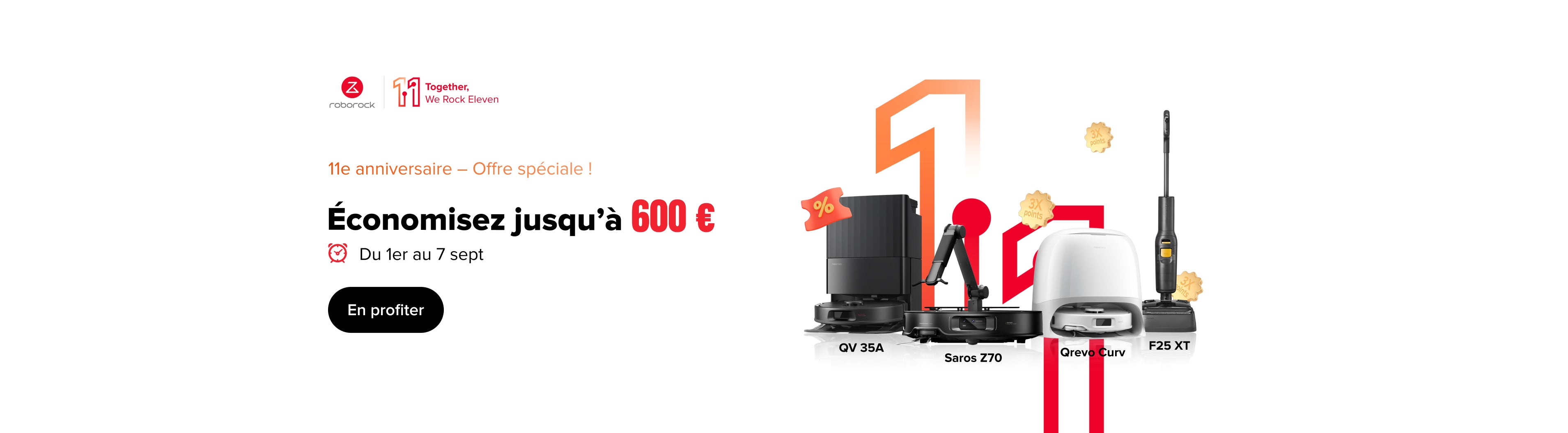11e anniversaire - Offre spéciale ! Économisez jusqu'à 600 €