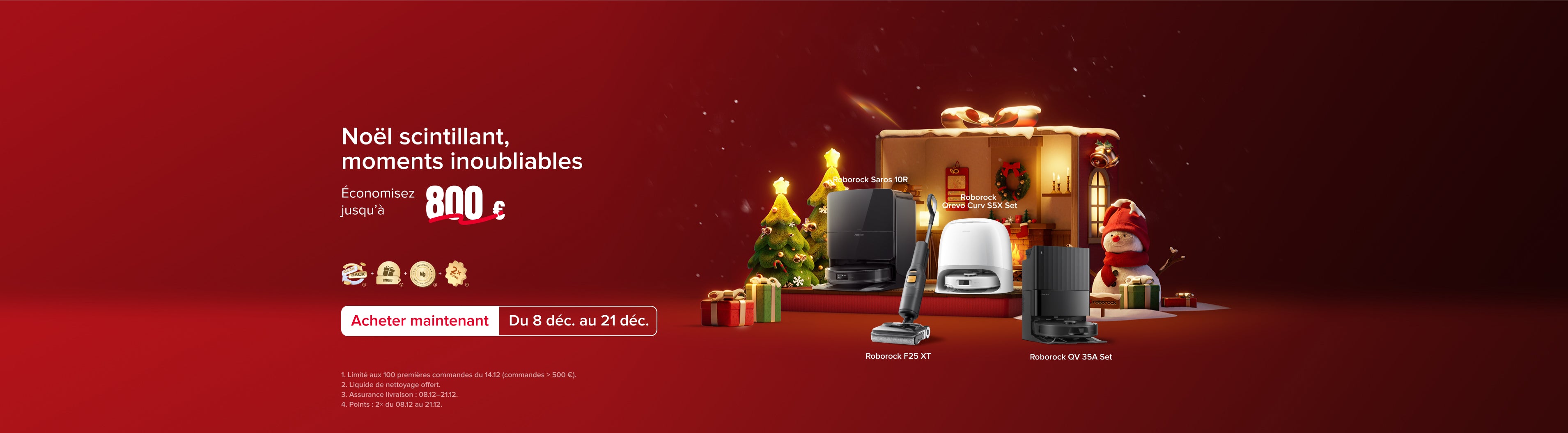 Économisez jusqu’à 800 € pendant Noël