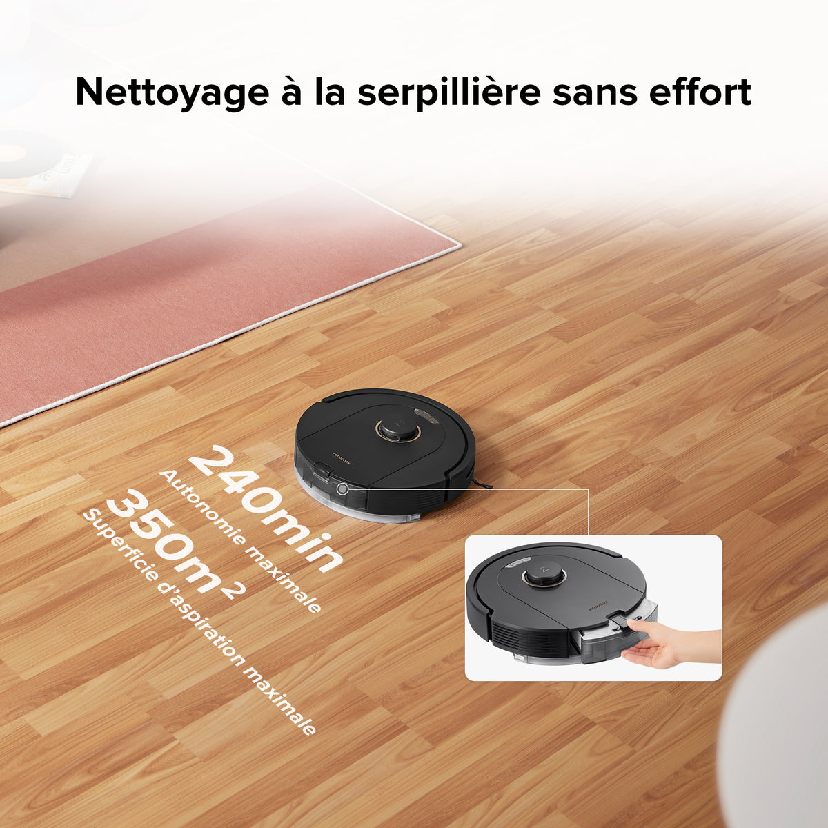 Aspirateurlaveur robot Roborock Q5 Pro+ avec station de vidage automa