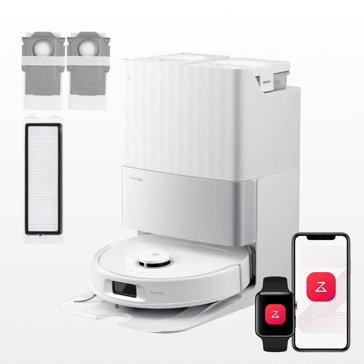 Roborock QV 35S : aspirateur robot 10 000 Pa avec station 2-en-1