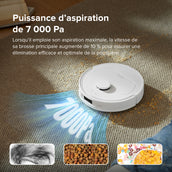 Robot Aspirateur Laveur Roborock Qrevo - Station Automatique, 5500Pa, Serpillière Rotative
