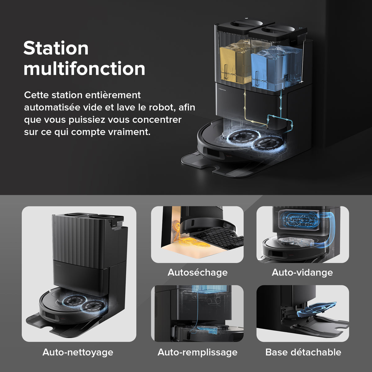 Aspirateur Robot Laveur - ROBOROCK - QRevo Plus - Puissance 7000 Pa