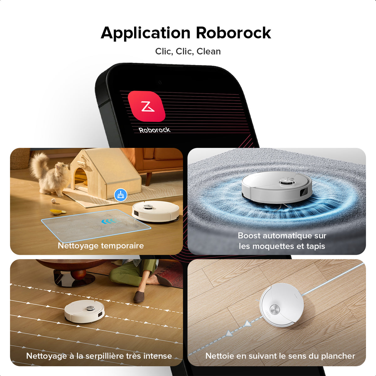 Roborock Q10 S5+ robot aspirateur laveur de VibraRise 2.0 avec avec st