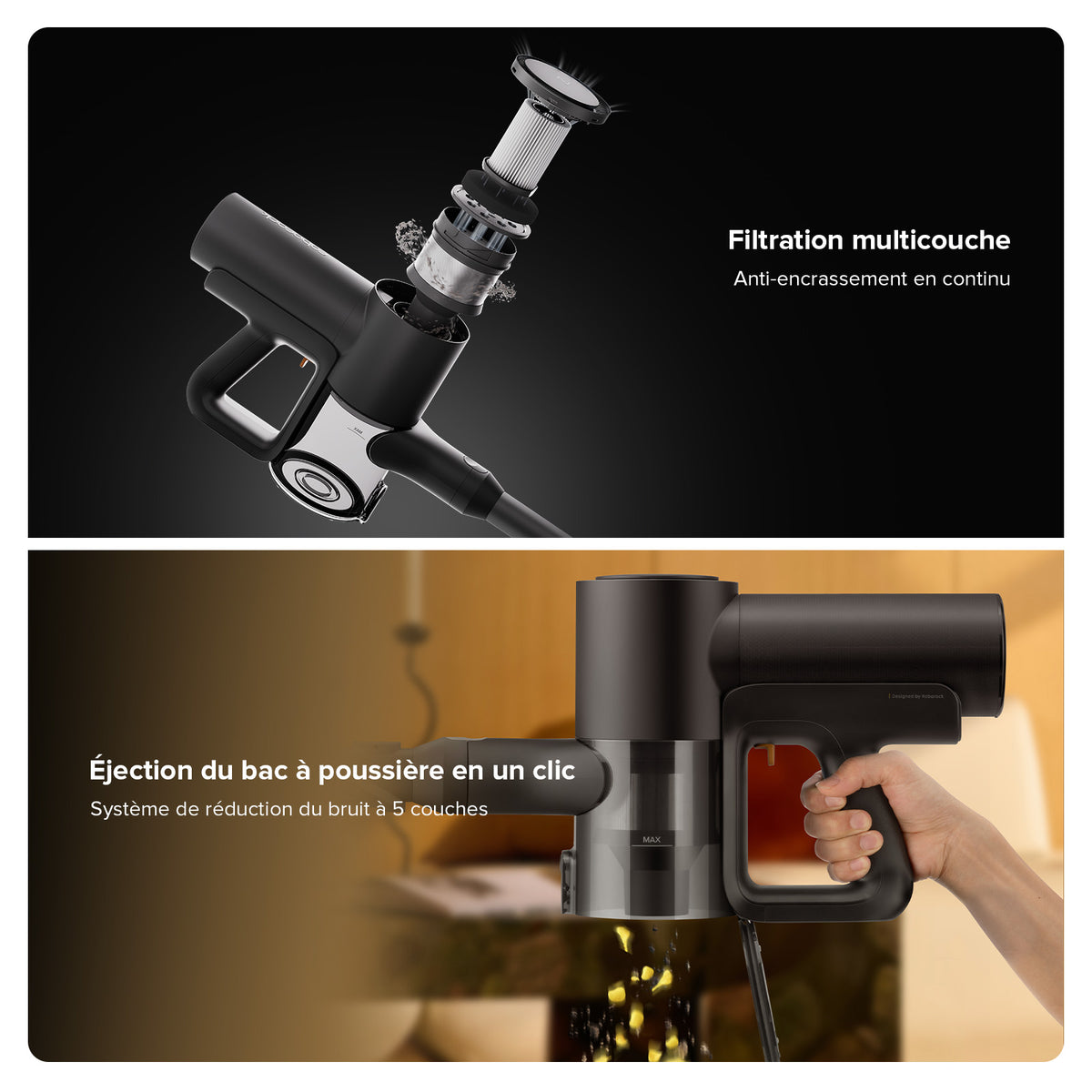 Aspirateur Laveur ROBOROCK F25 - 20 000 Pa - Tout-en-Un avec séchage Rapide à 90 °C - Auto-Nettoyage haute température - Electroménager