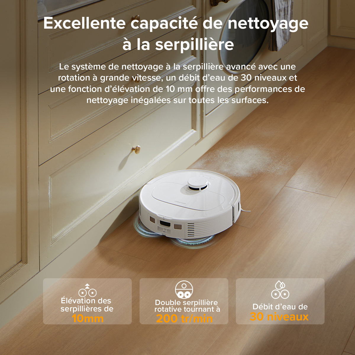 Roborock QV 35A Set Qrevo S amélioré robot aspirateur laveur