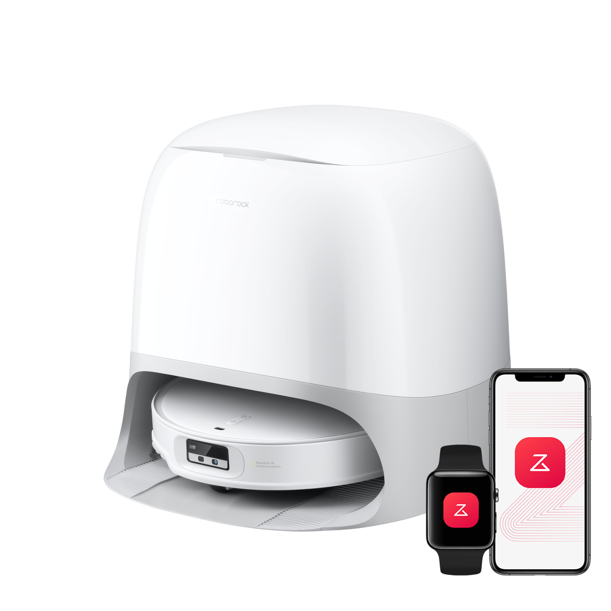 Roborock Qrevo CurvX robot aspirateur laveur ultrafin 7,98 cm avec puissante de 22 000 Pa