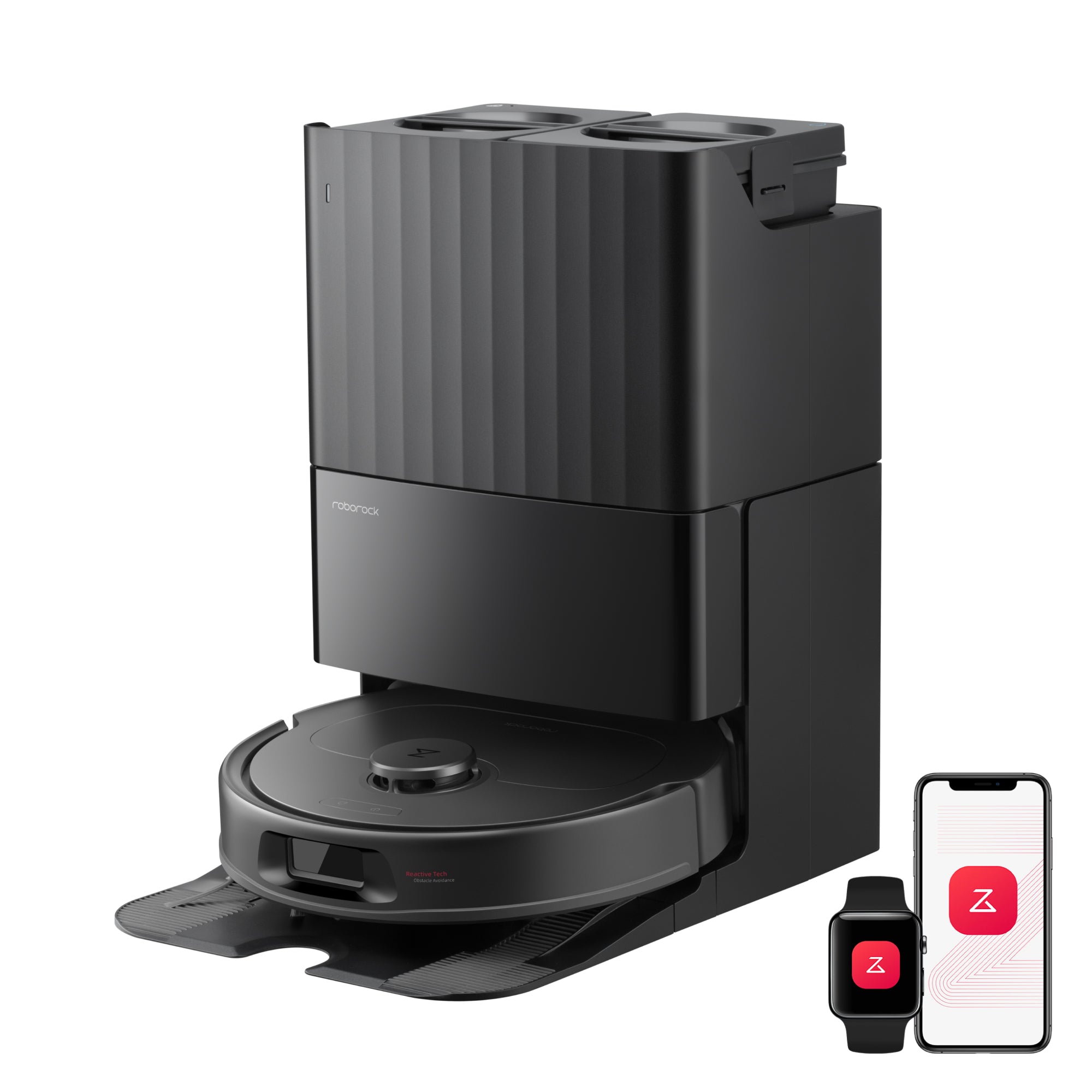 Boutique Officielle Roborock France Roborock Qrevo S Pro Aspirateur robot- Aspiration de 18 500 Pa et station d’accueil multifonctionnelle