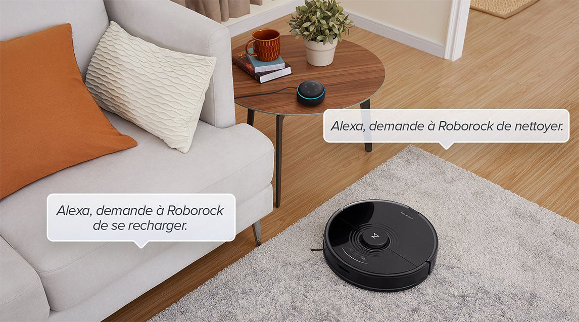 Commandez le Roborock S7 vocalement via Amazon Alexa, Google Home et Raccourcis Siri
