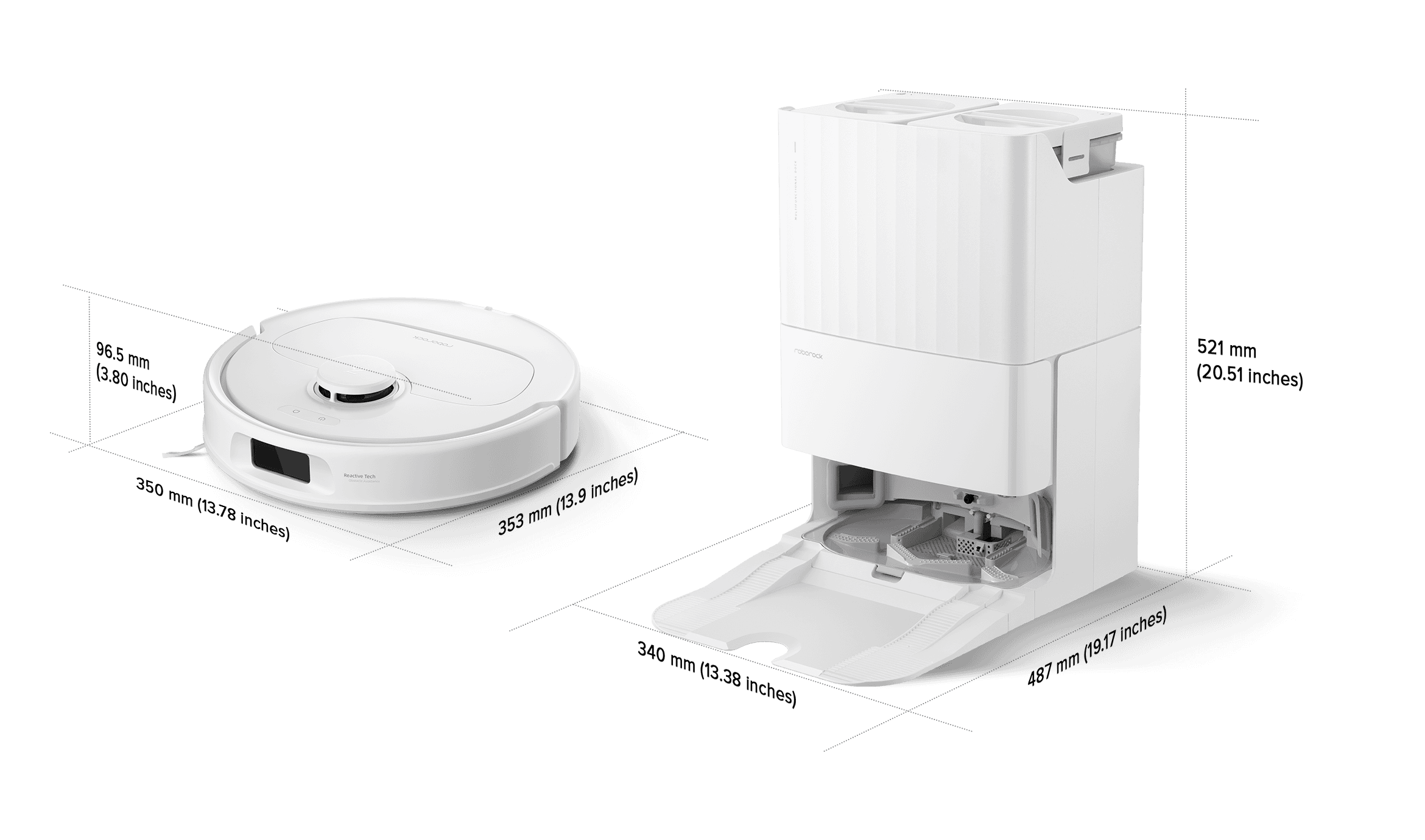 Robo Rio Dimensions Roborock Qrevo S - La puissance et le top du nettoyage automatisé ...