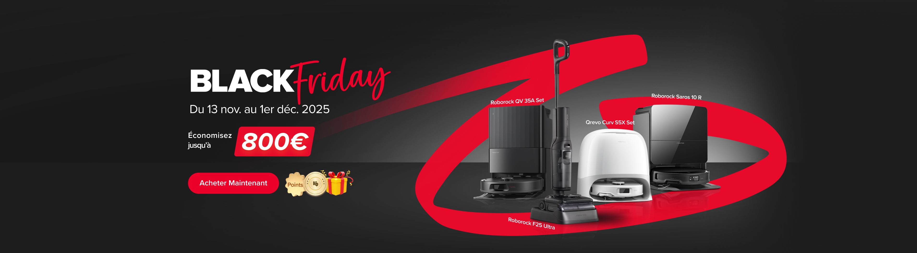 Économisez jusqu’à 800 € pendant le Black Friday